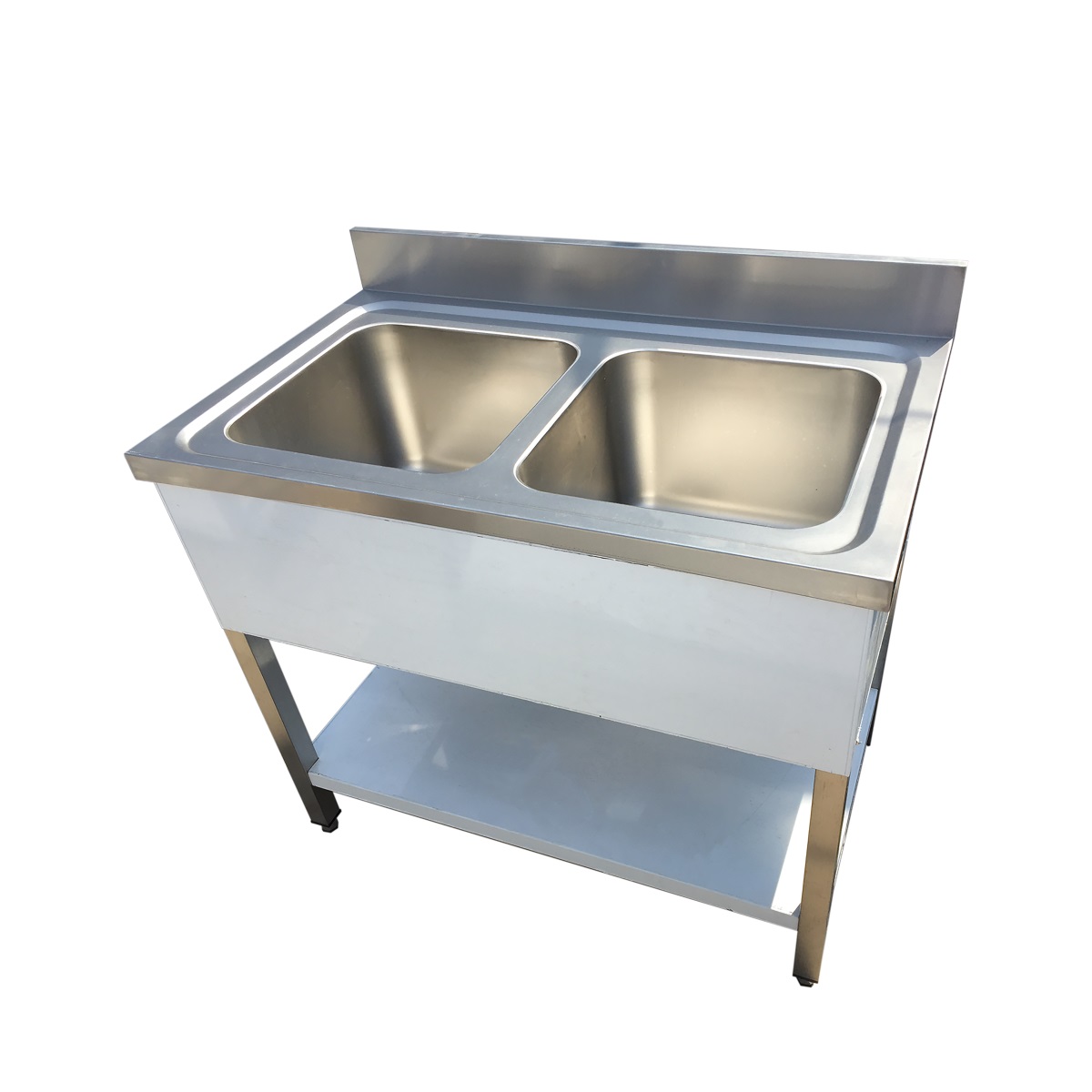 Stainless Steel Sink with Two Bowls